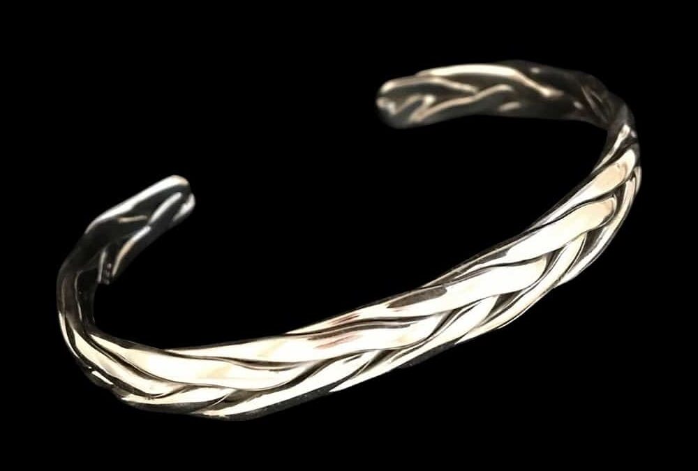 Braided Half Round Cuff