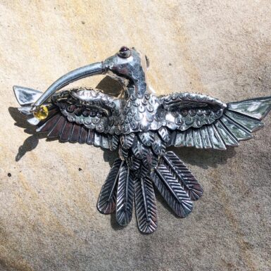 Sterling Silver Hummingbird Pin/Pendant
