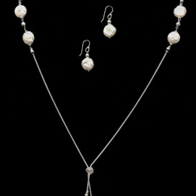 Sterling Silver Pearl Set