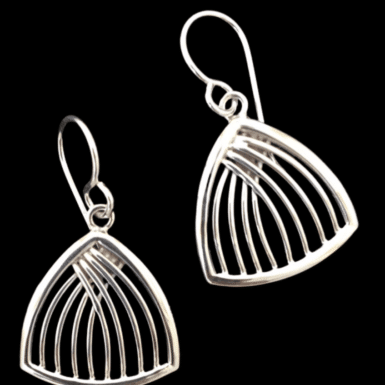 Sterling Silver Birdcage Earrings