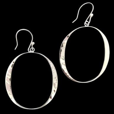 Oval Forged Hammered Hoops