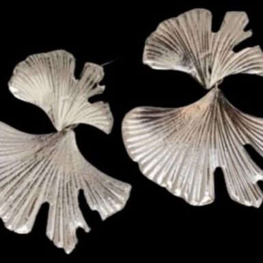 Sterling Silver Big Flower Earrings