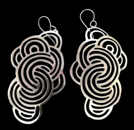 Sterling Silver handmade bubble earrings