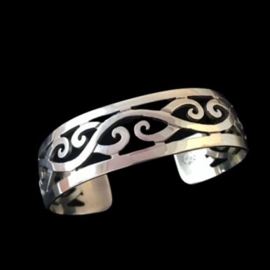 Sterling silver filagree cuff