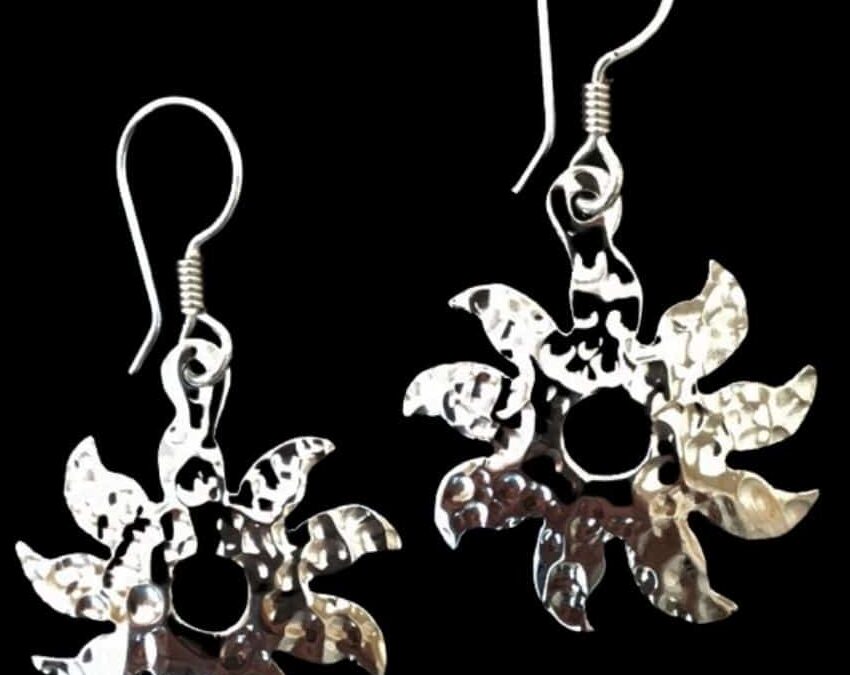 Hammered Sun Earrings