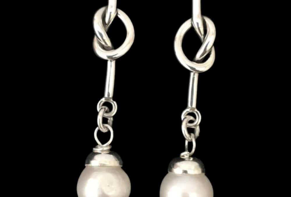 Pearl Knot Earrings