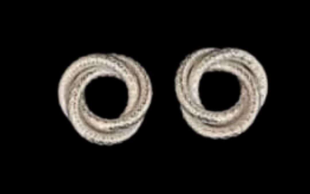 Texture Knot Post Earrings