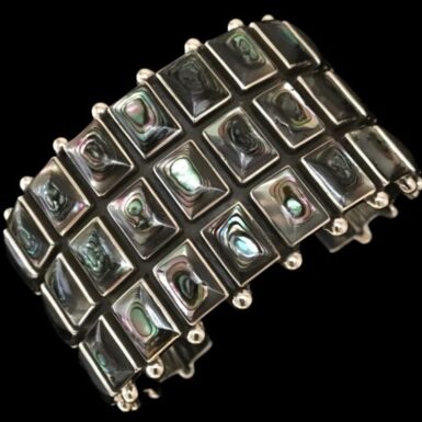 Abalone Sterling Silver Treasure Cuff Bracelet