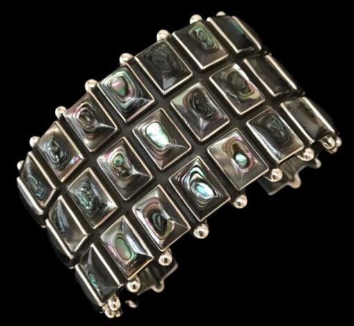 Abalone Sterling Silver Treasure Cuff Bracelet