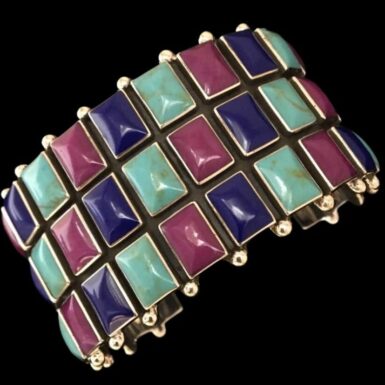 Sterling silver Tutti Frutti Cuff