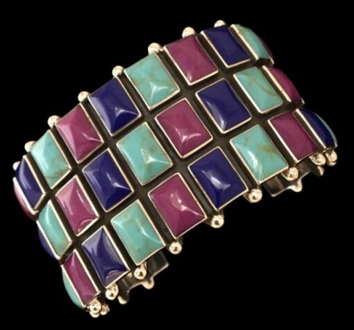 Sterling silver Tutti Frutti Cuff