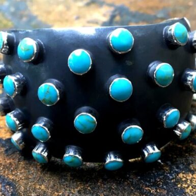 Oxidized Urchin Cuff bracelet