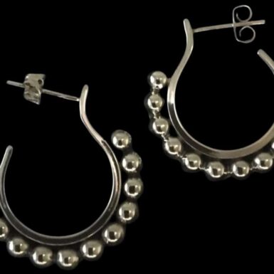 Beaded Hoop Earrings