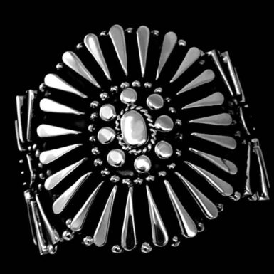 Silver Conco Cuff Bracelet