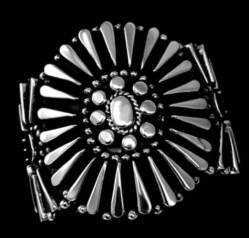 Silver Conco Cuff Bracelet