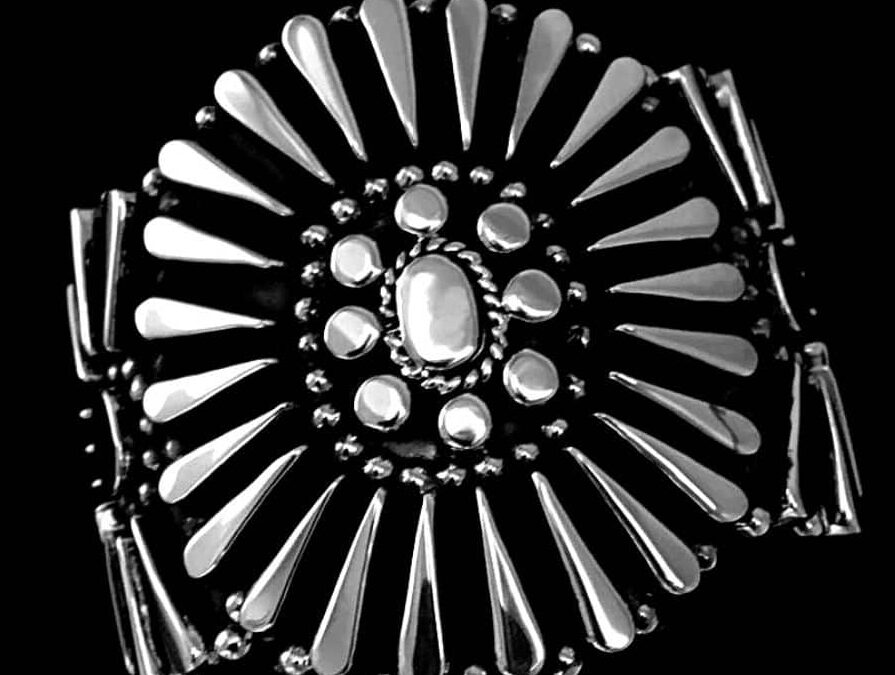 Silver Concho Cuff