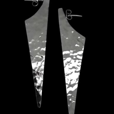 Sterling silver blade walker earrings