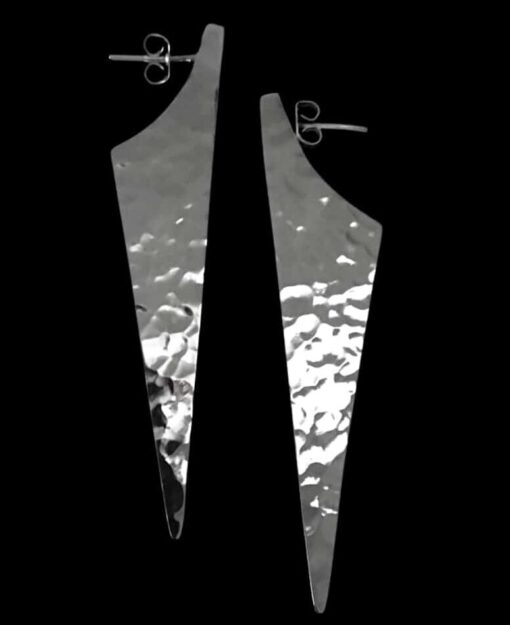 Sterling silver blade walker earrings