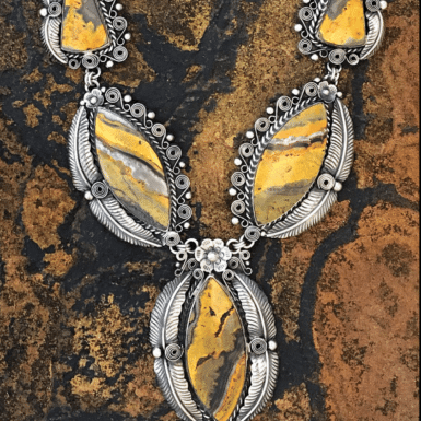 Handmade Sterling Silver Jasper Necklace