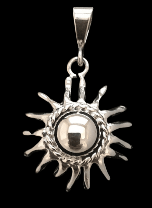 Sterling Silver Small Sun Pendant