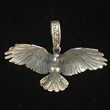 Sterling Silver Handmade bird pendant