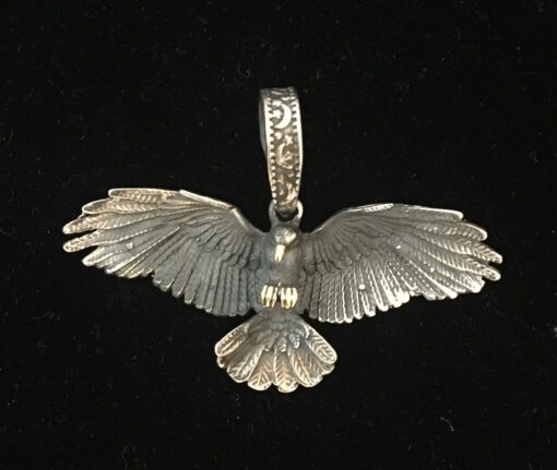 Sterling Silver Handmade bird pendant