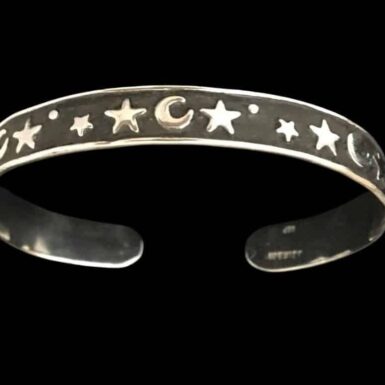 Handmade Star Moon Petite Cuff