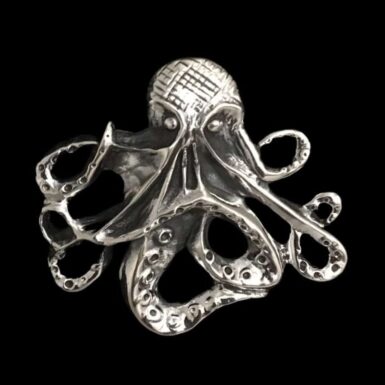 Sterling Silver Wholesale Vigilant Octopus Pendant Jewelry