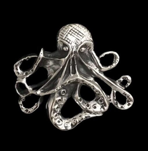 Sterling Silver Wholesale Vigilant Octopus Pendant Jewelry