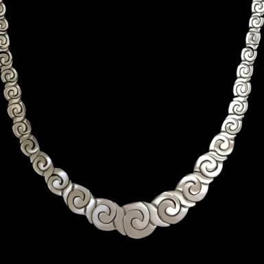 Riveted Spirals Necklace