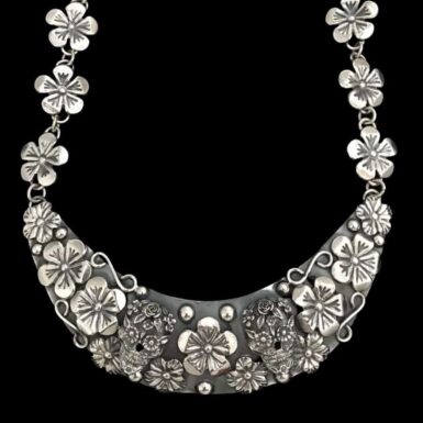 Double Skull Pectoral Necklace