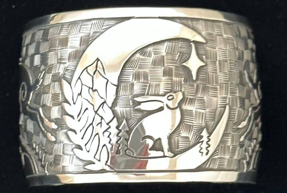 Rabbit Moon Cuff Bracelet