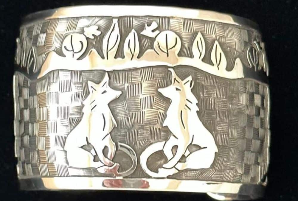 Fox Twins Cuff Bracelet