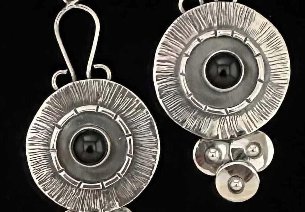 Black Onyx Mandala Earrings