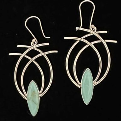 Cat's Claw Green Resin Stone Earrings