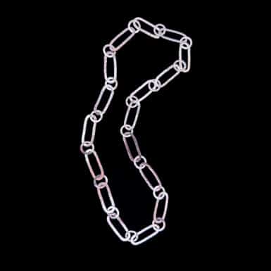 Hammered Oval Circle Necklace