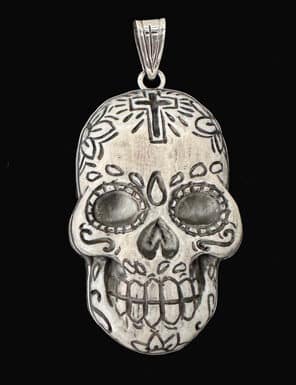 Calavera Bone Pendant